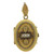 Antique Victorian Etruscan Revival Yellow Gold and Natural Seed Pearl Locket