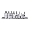 Genius Tools 8pc 1/2"Dr Metric Hex Bit Socket Set BS-408H