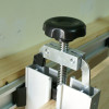 Wood panel gluing clamp system