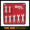 Genius Tools 7pc SAE Stubby Combination Ratcheting Wrench Set GW-7707S