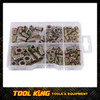 100pc alloy screw in Furniture nut Assortment 