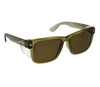 Frontside Polarized Khaki Frame Safety Glasses with Tinted Lens