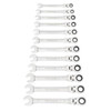 GEARWRENCH 12pc Flex Head Ratchet spanner Set Metric 9901D
