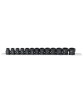 SP Tools 12pc 1/2"Dr Stubby Impact Socket Rail Set Metric SP20355