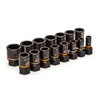 GEARWRENCH 15pc BOLT BITER™ Impact Extraction Socket Set 84783