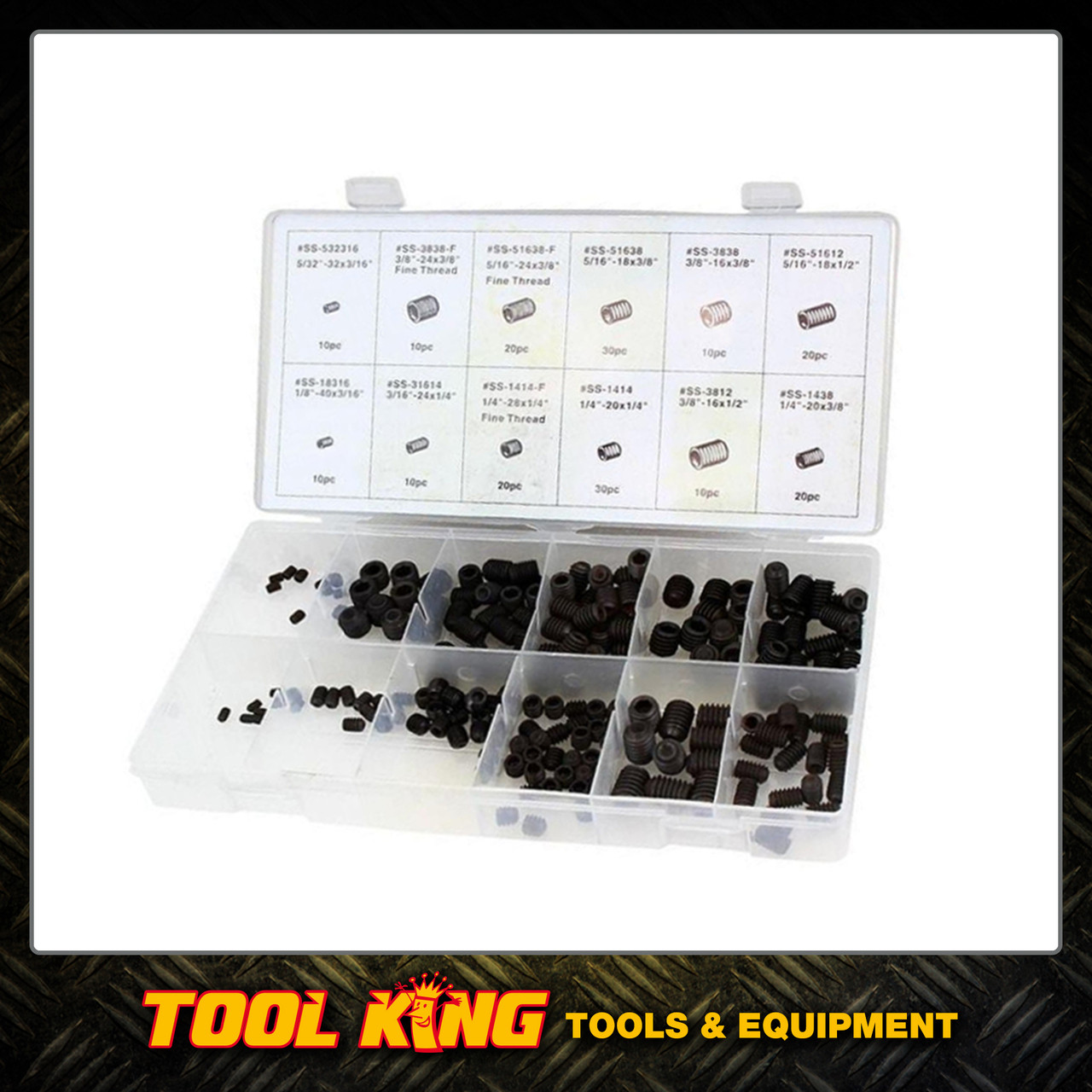 Grub screw assortment 75pc kit Robson's Tool King Store
