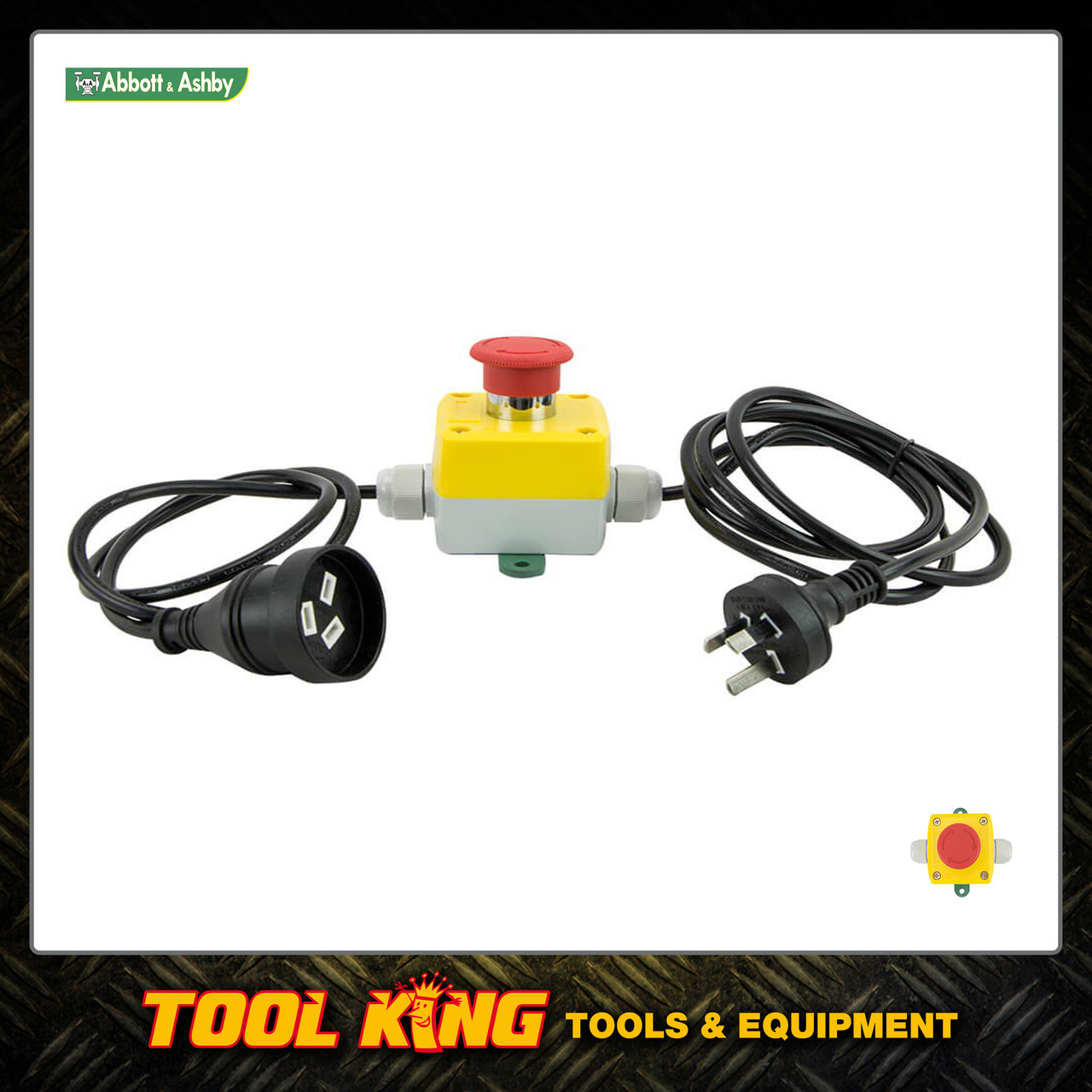 Emergency stop button with lead suits drill press, power tools