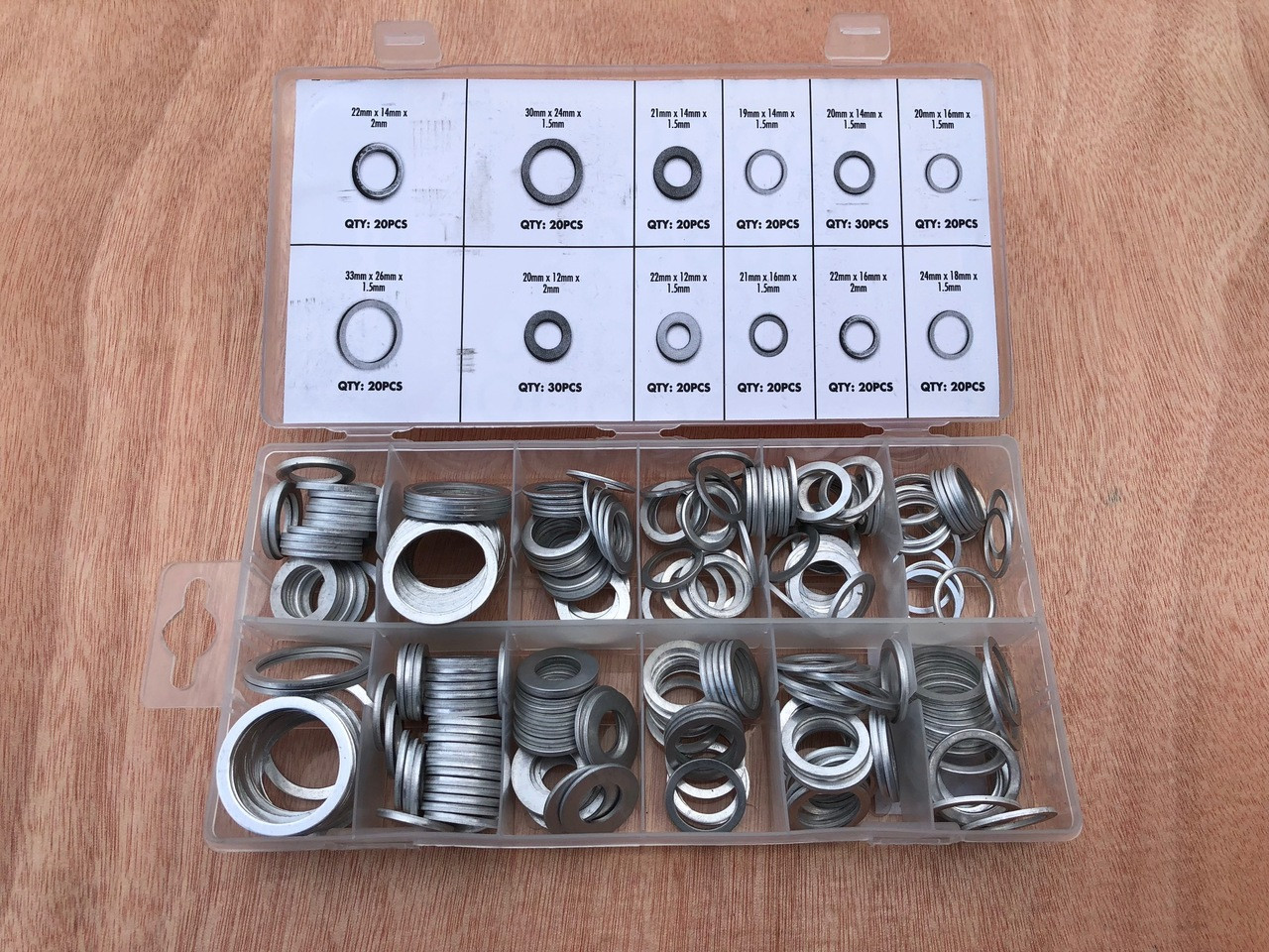 260pc Aluminium washer Assortment pack Robson's Tool King Store