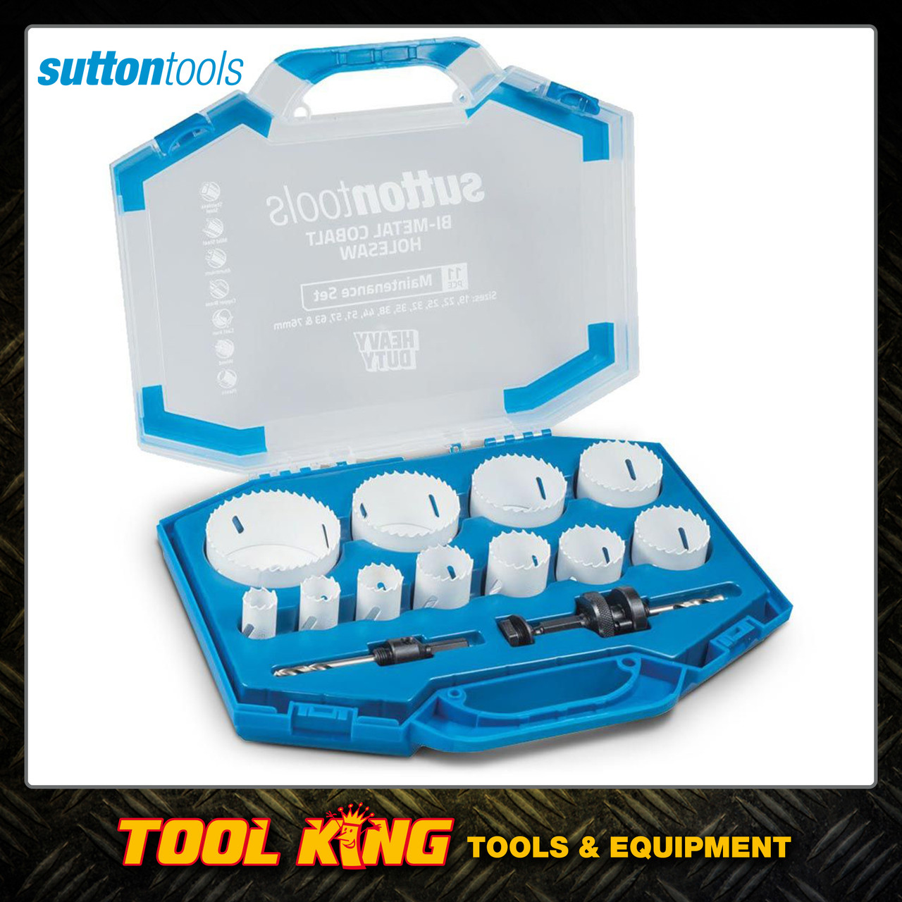 Sutton tools Holesaw set 11pc Bi Metal cobalt Heavy Duty