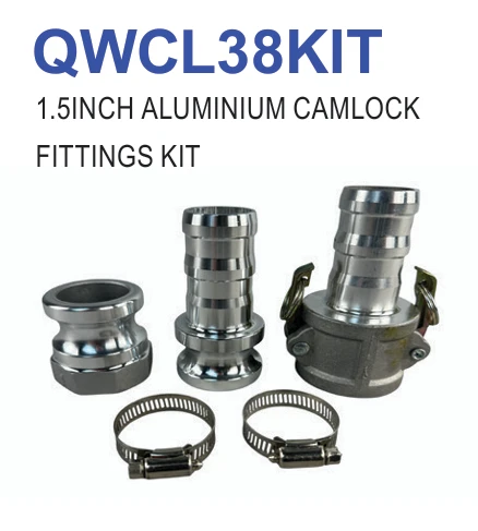 1.5" Aluminium Camlock Fitting Kit QWCL38KIT