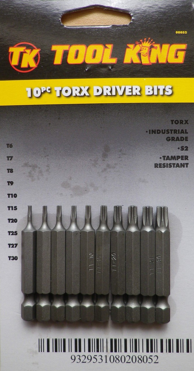 DRIVER BIT SET TORX 10pc set Robson's Tool King Store