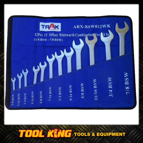 12pc Whitworth Spanner set  Trax