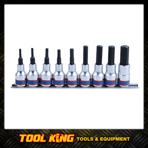 9pc In-hex Hex Socket set King Tony 