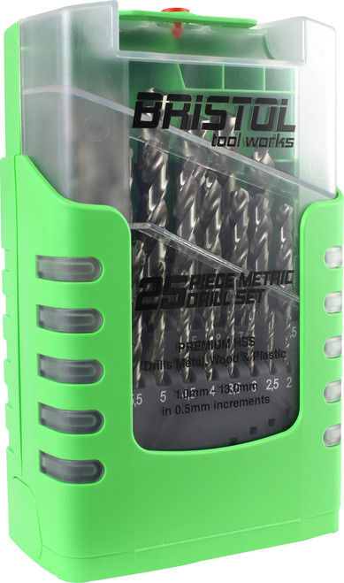 Bristol 25pc Metric HSS Drill Bit set BTW25M
