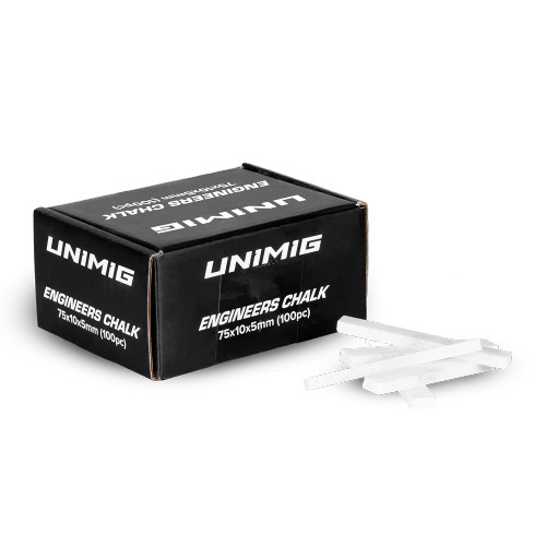 Unimig Engineers Chalk 75x10x5mm 100pc Box CH751005