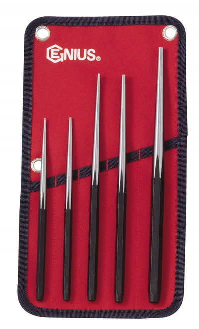 Genius Tools 5pc Long Taper Line Up Punch Set PC-565LU