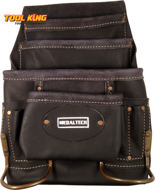 Leather chisel holder frog to suit riggers and carpenters nail belts