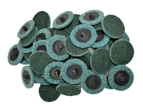 2" 50mm  Scotchbrite ROLOC Quick Change Surface Conditioning Discs Blue Fine x50pcs
