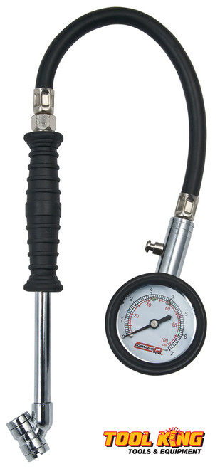 Dial tyre gauge long  reach design with deflate button Command Air