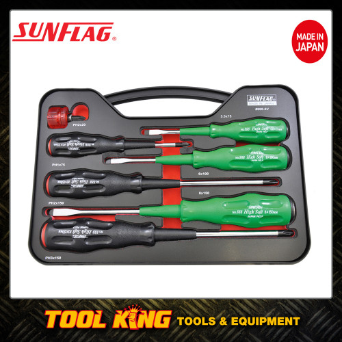 Sunflag 7pc JIS Screw driver set Made in Japan