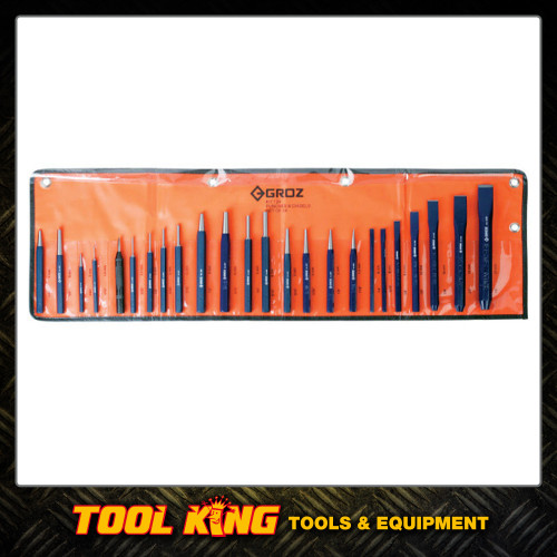 GROZ 24pc Punch and Chisel set