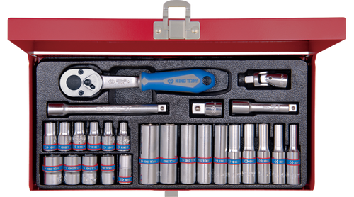 26pc 1/4"Drive socket set Metric KING TONY Professional
