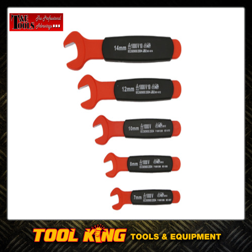5pc VDE Insulated Spanner set 1000 Volt T&E Tools