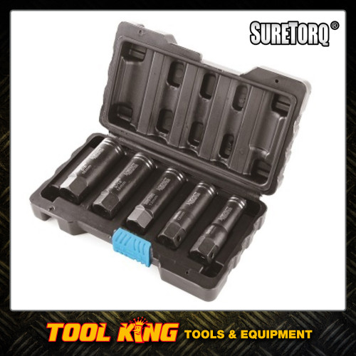 5pc Damaged nut & Bolt Extractor set Deep series