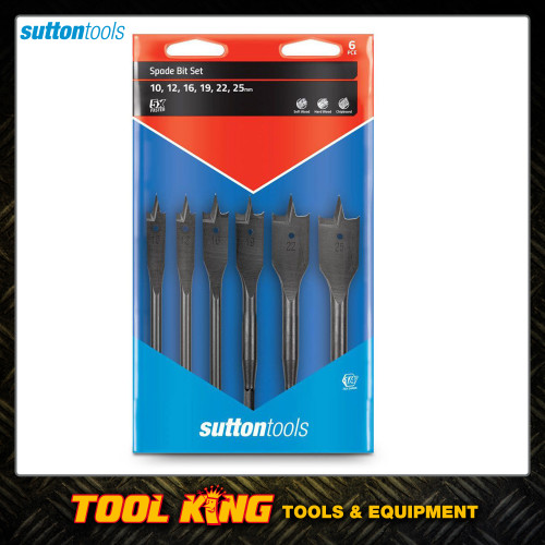 Sutton tools 6pc Spade bit set