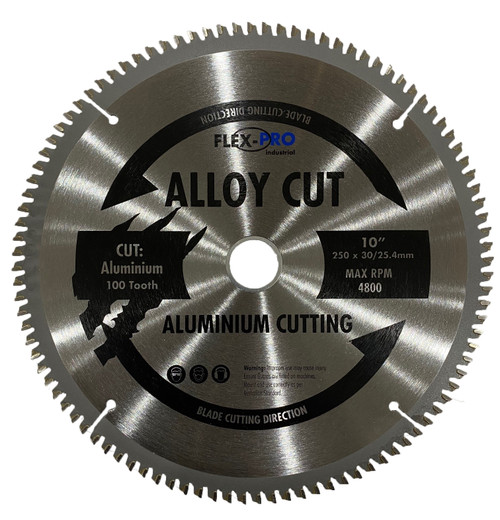 10" Circular Saw blade Aluminium cutting 250mm 100teeth FLEXPRO