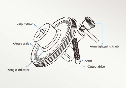King Tony 3/4"Dr Torque Angle Gauge 34660
