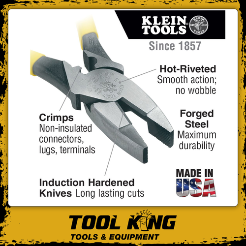 KLEIN 238mm Linesmans pliers Made in the USA