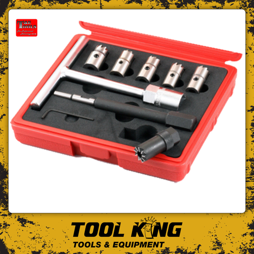 T&E 8 Piece Diesel Injector Seat Cutter Set 4043