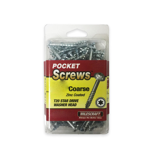 Milescraft Pocket Hole Screws  8g x 31mm 100pc  MC-5202