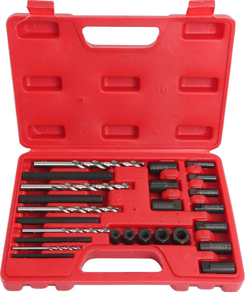 25pc Screw extractor Drill & Guide Kit