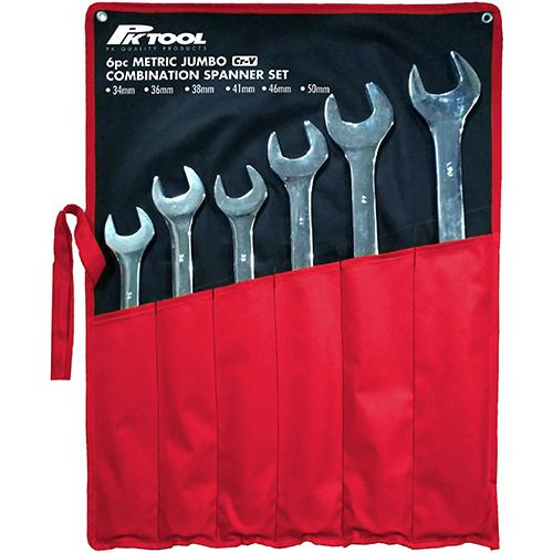 6pc Jumbo Spanner set Metric PT10181