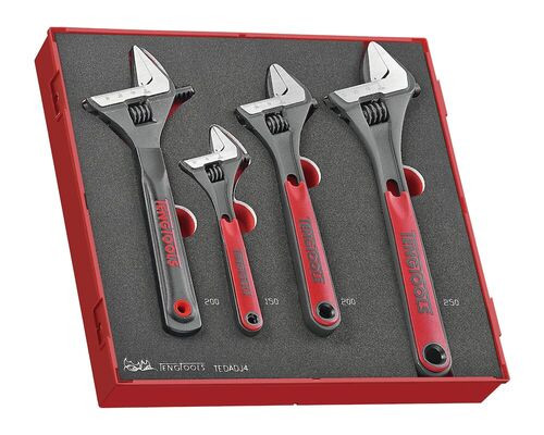 TENG TOOLS 4pc Adjustable wrench shifter set TEDADJ4