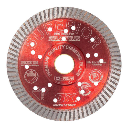 OX 5" 125mmSuperior Turbo Diamond Blade OX-05MPS