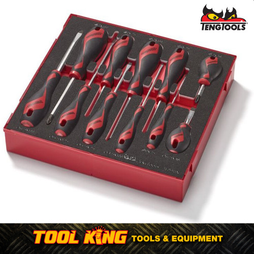 Teng Tools 11pc Screwdriver set in EVA Tray TED911N