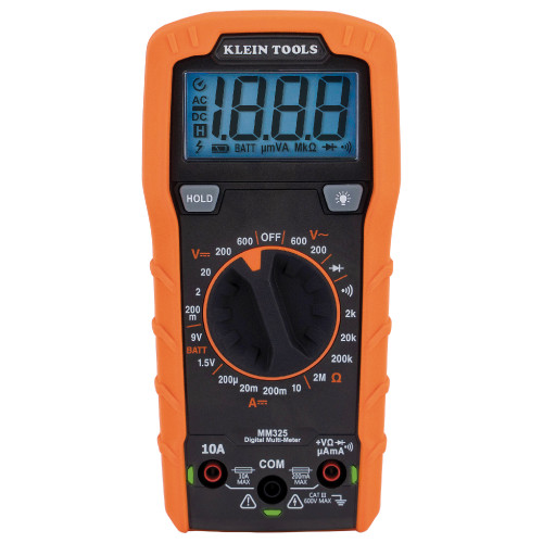 Klein Tools Digital Multimeter, Manual-Ranging, 600V MM325