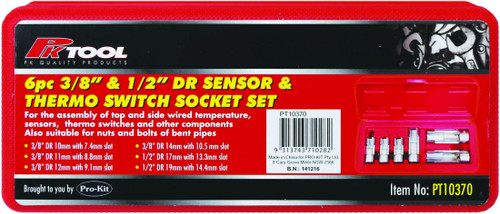 6pc Sensor & Thermo switch socket set PT12322