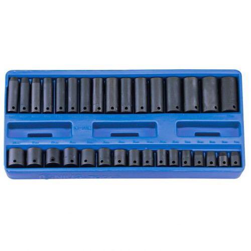 Genius Tools 32pc 3/8"Drive Deep & Standard Impact socket set  TF-332M