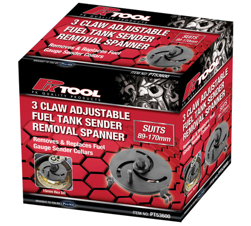 3 Claw Adjustable Fuel Tank Sender Removal Spanner PT53600
