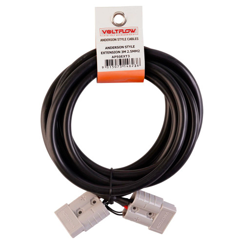 VoltFlow 12V Anderson plug extension lead 3mt AP50EXT3