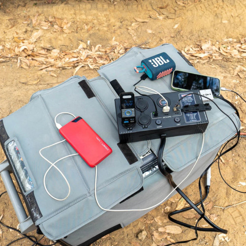 VoltFlow 12V Power extension box Anderson, USB & Cig sockets AP50POWER