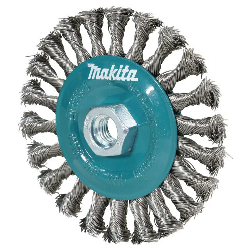  Makita Bevel Stainless steel twisted Wire wheel 125mm D-77540