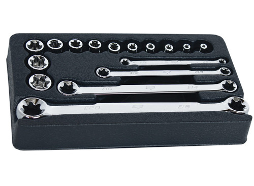 SP Tools 16pc E-Torx Socket & Spanner Set SP20210