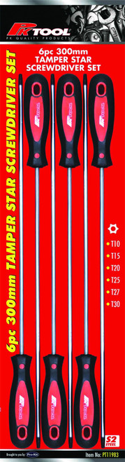 6pc Extra Long Torx Star Screwdriver set PT11983