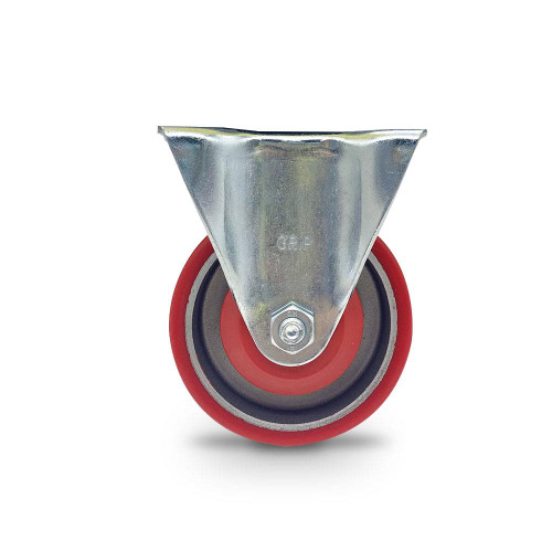 GRIP 100mm Poly / Aluminium Core Fixed Castor Wheel 41994