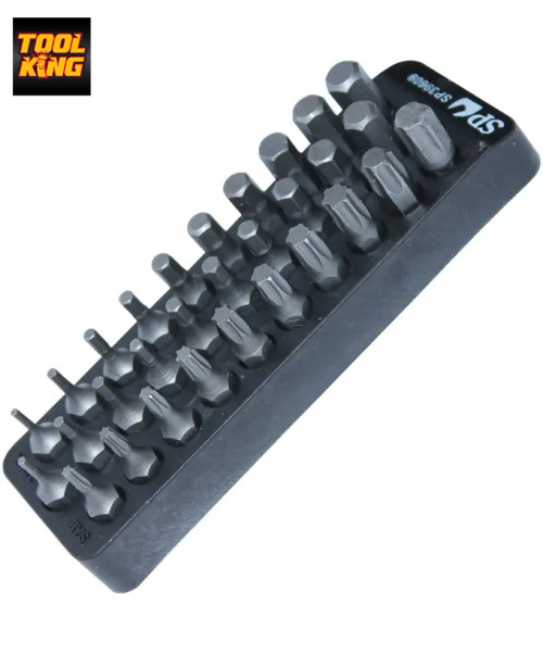 SP TOOLS 30pc Compact Metric/SAE Hex + Torx Bit Set SP39609